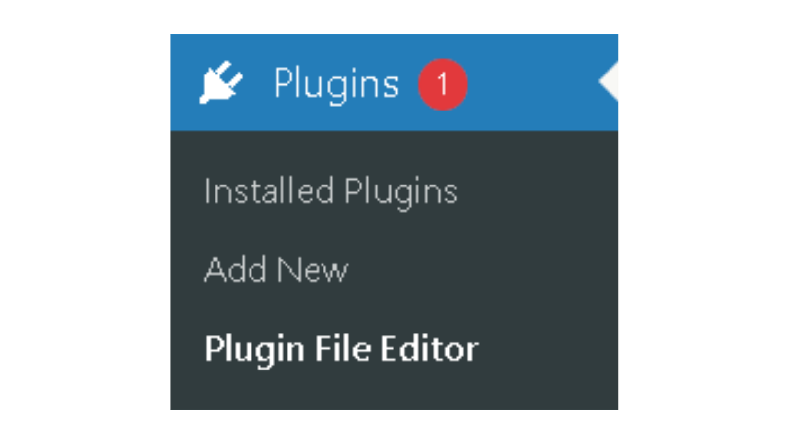 how to enable missing wordpress plugin editor link